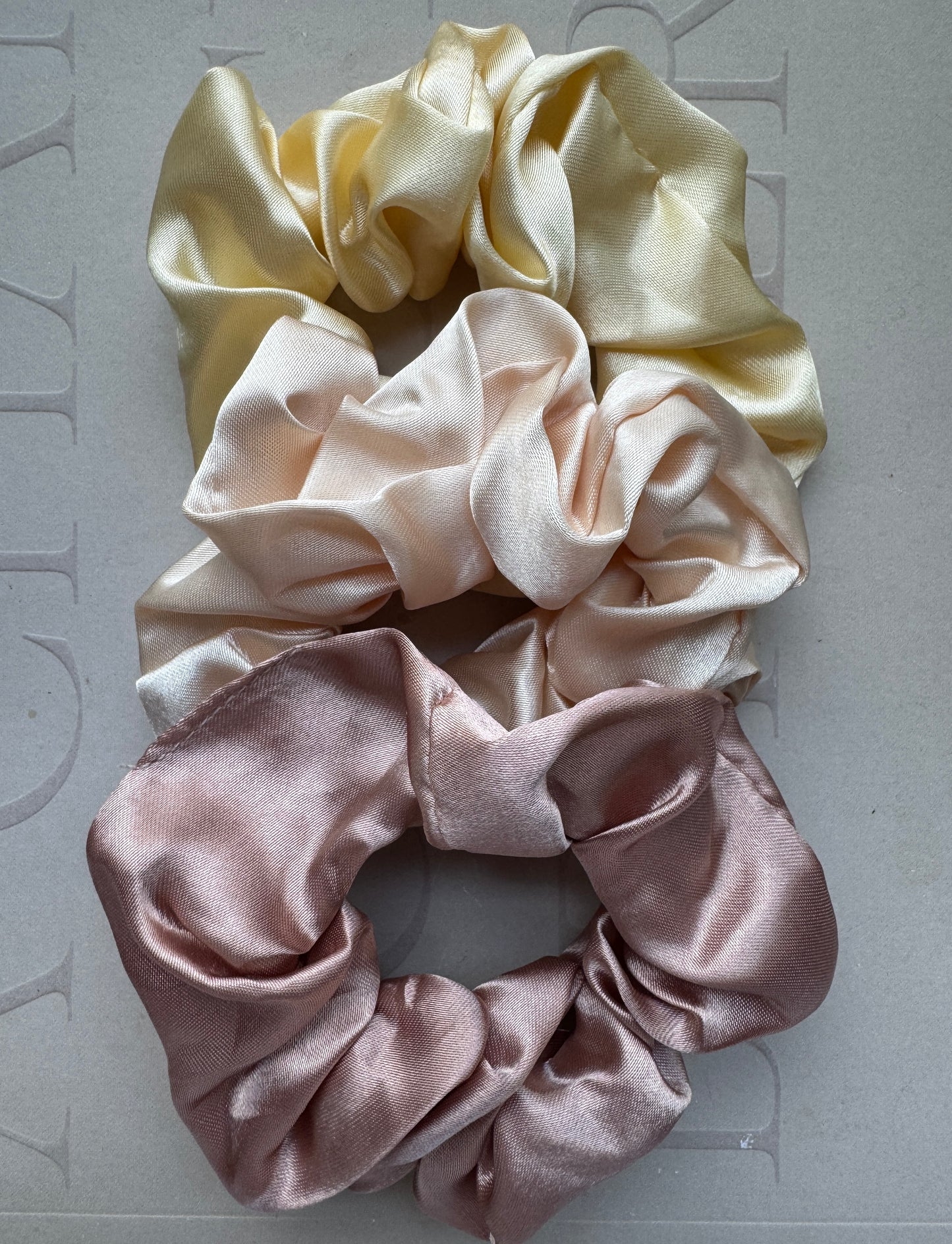 Scrunchie i satin 3-pack