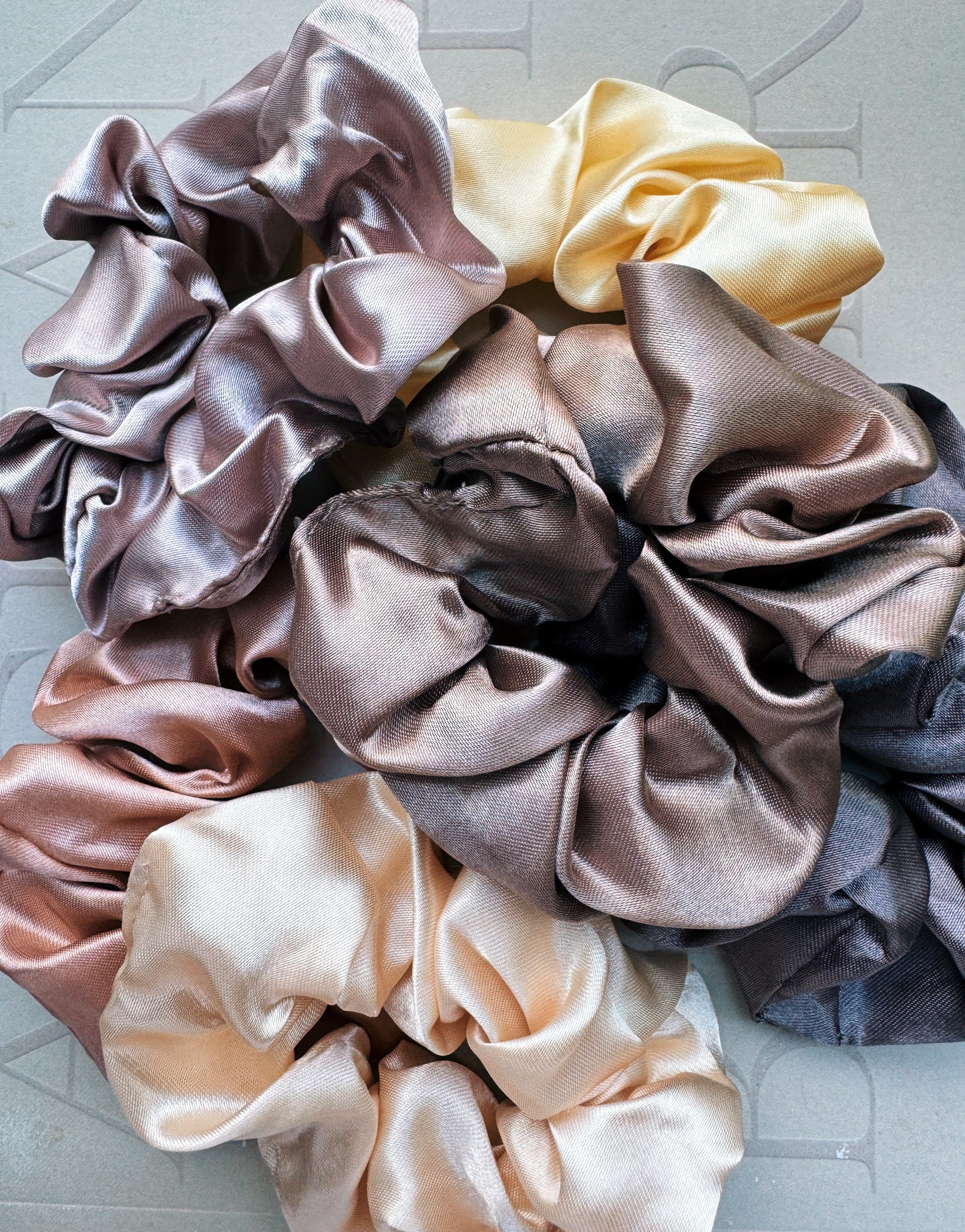 Scrunchie i satin 3-pack